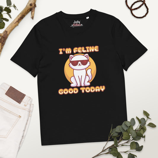 Funny Cat T-Shirt – I'm Feline Good Today (Cool Edition) - JollyKitties