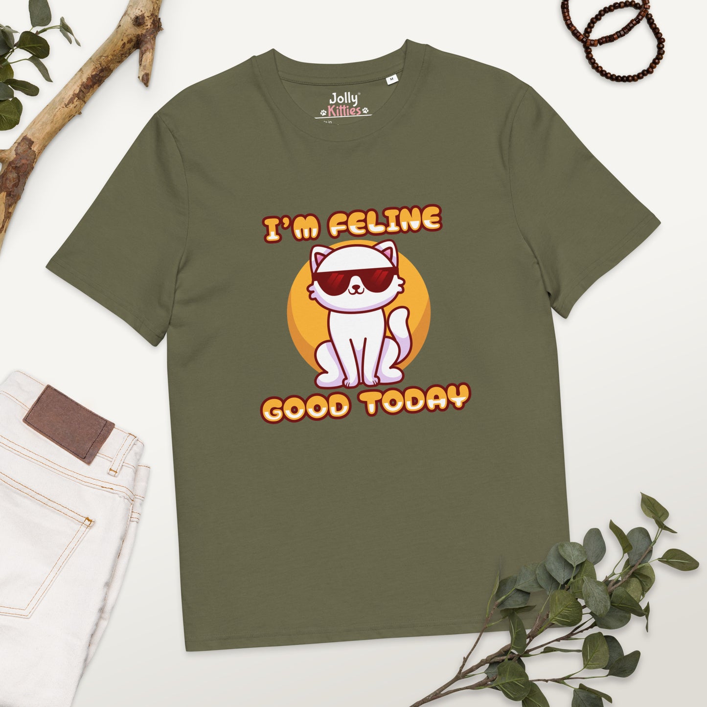 Funny Cat T-Shirt – I'm Feline Good Today (Cool Edition) - JollyKitties