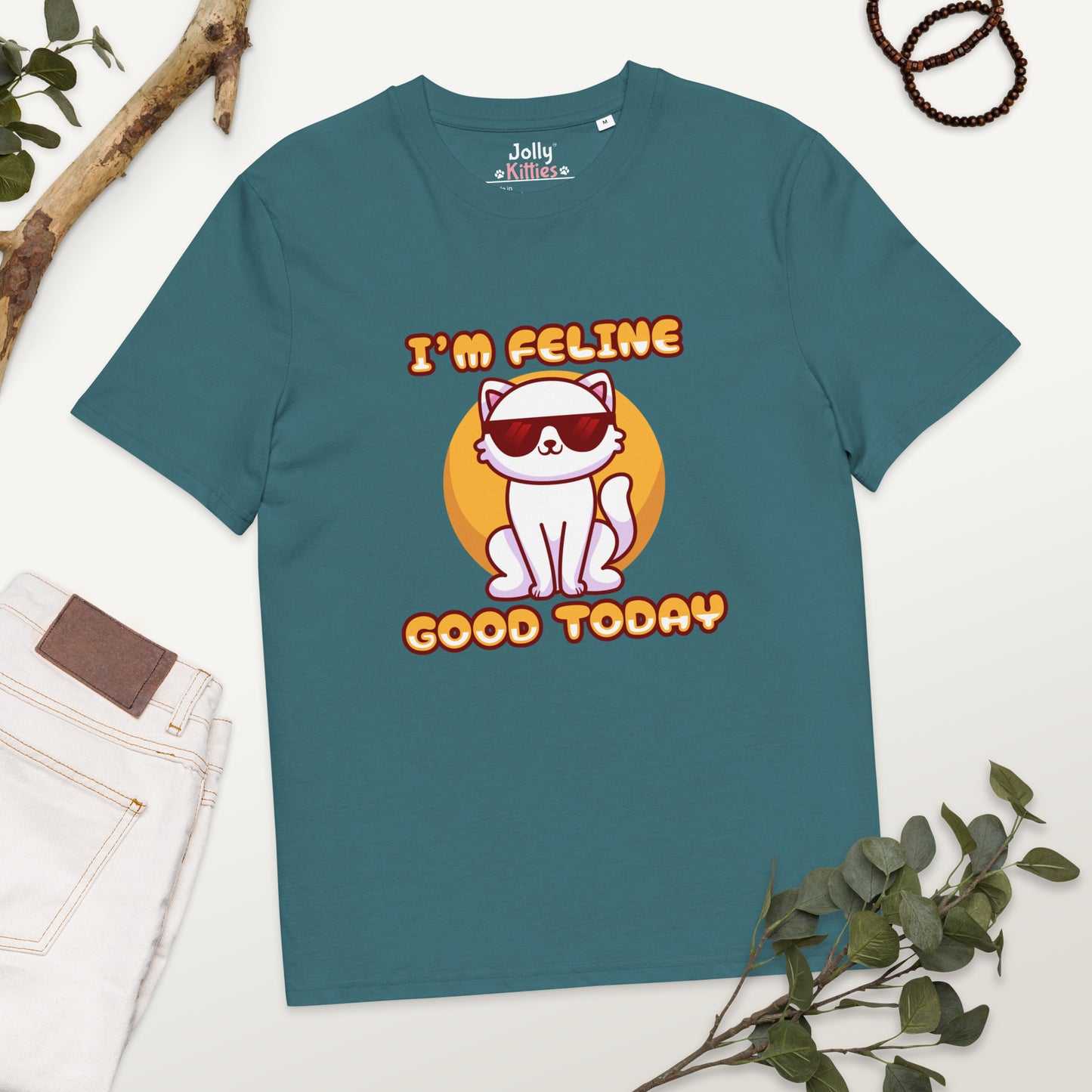 Funny Cat T-Shirt – I'm Feline Good Today (Cool Edition) - JollyKitties
