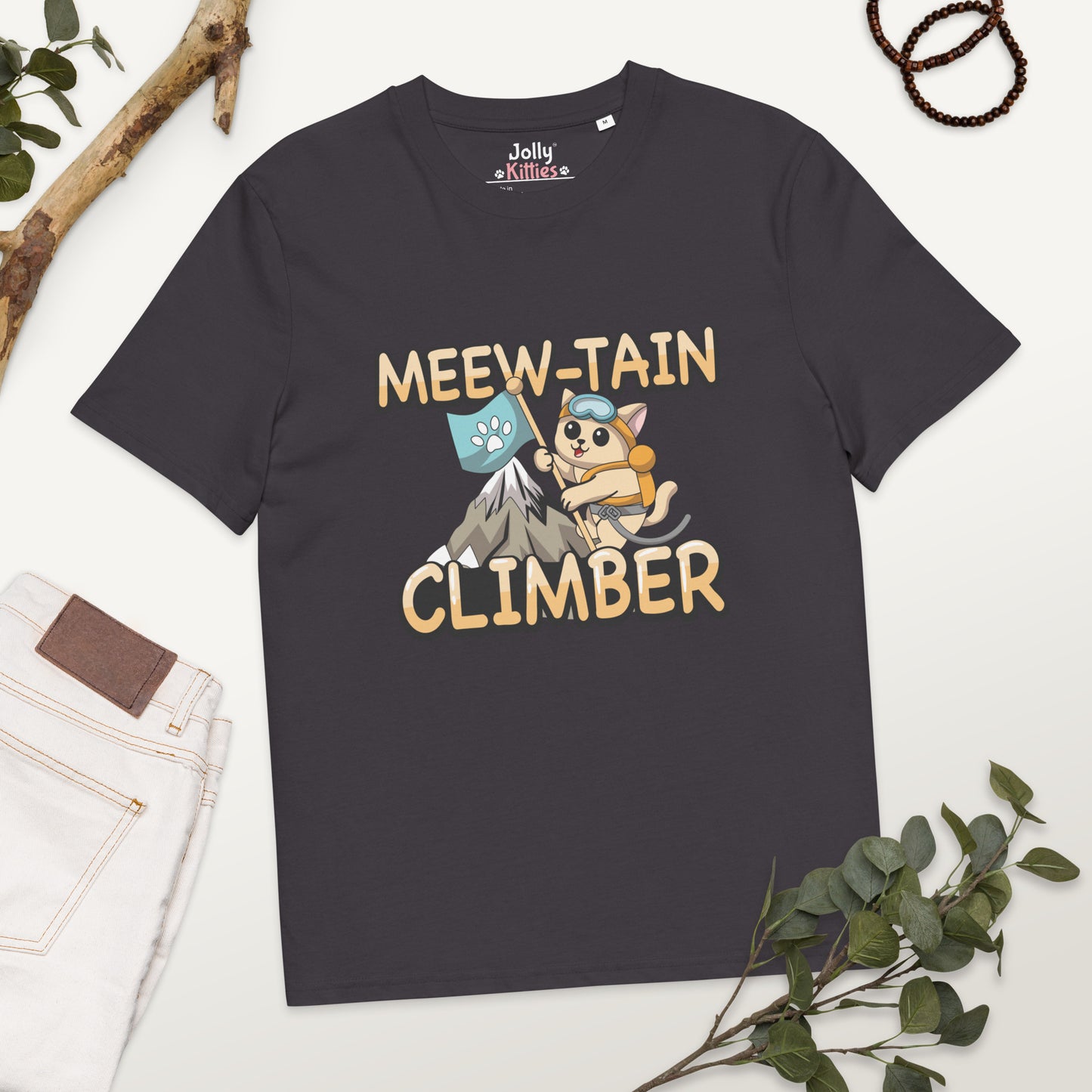 Funny Cat T-Shirt – Meew-tain Climber - JollyKitties
