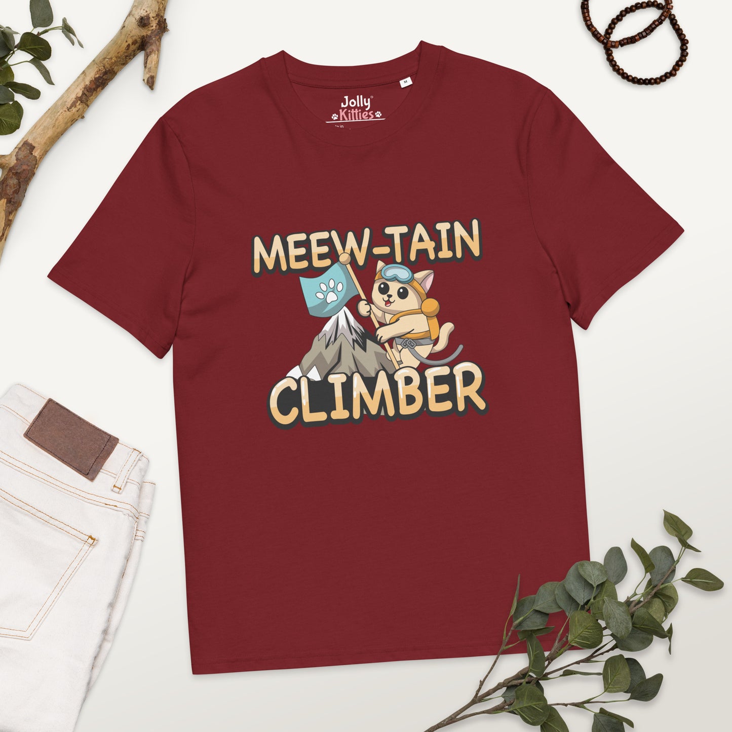 Funny Cat T-Shirt – Meew-tain Climber - JollyKitties