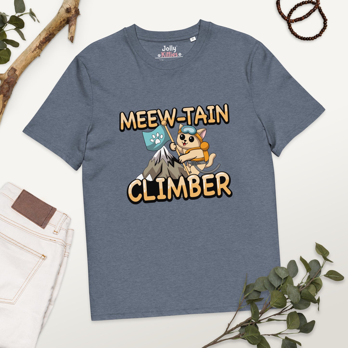 Funny Cat T-Shirt – Meew-tain Climber - JollyKitties