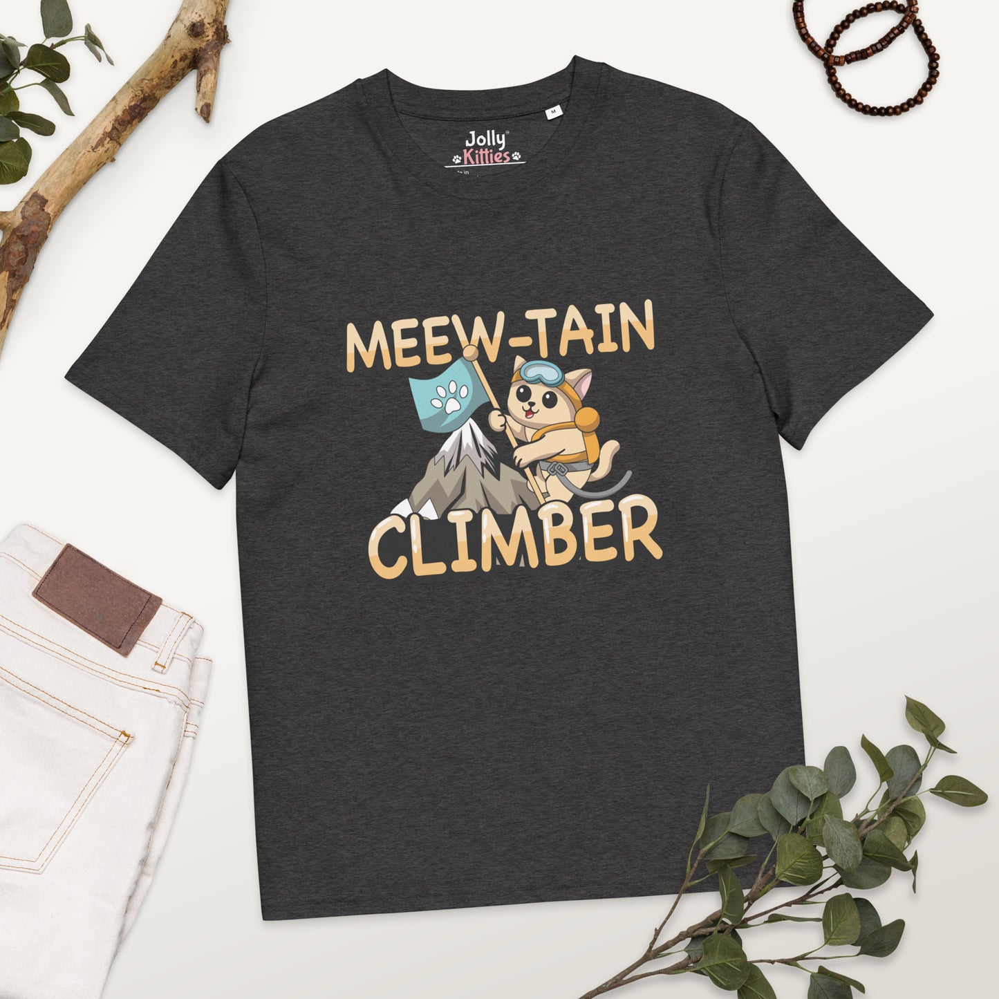 Funny Cat T-Shirt – Meew-tain Climber - JollyKitties