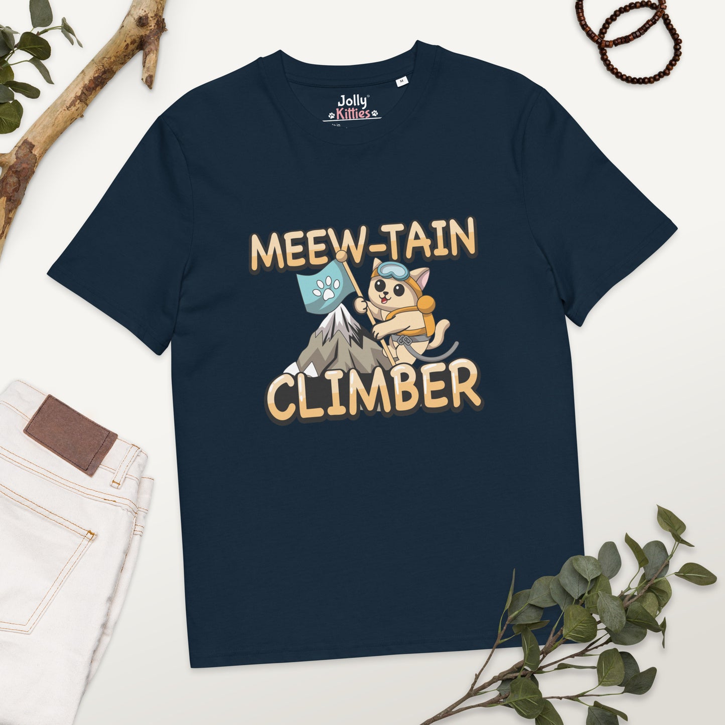 Funny Cat T-Shirt – Meew-tain Climber - JollyKitties