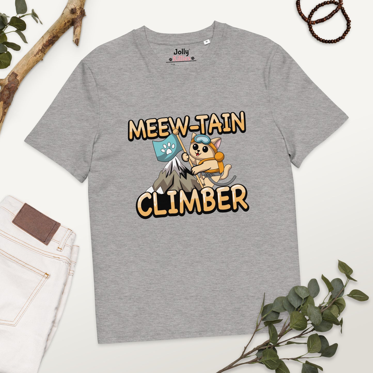 Funny Cat T-Shirt – Meew-tain Climber - JollyKitties