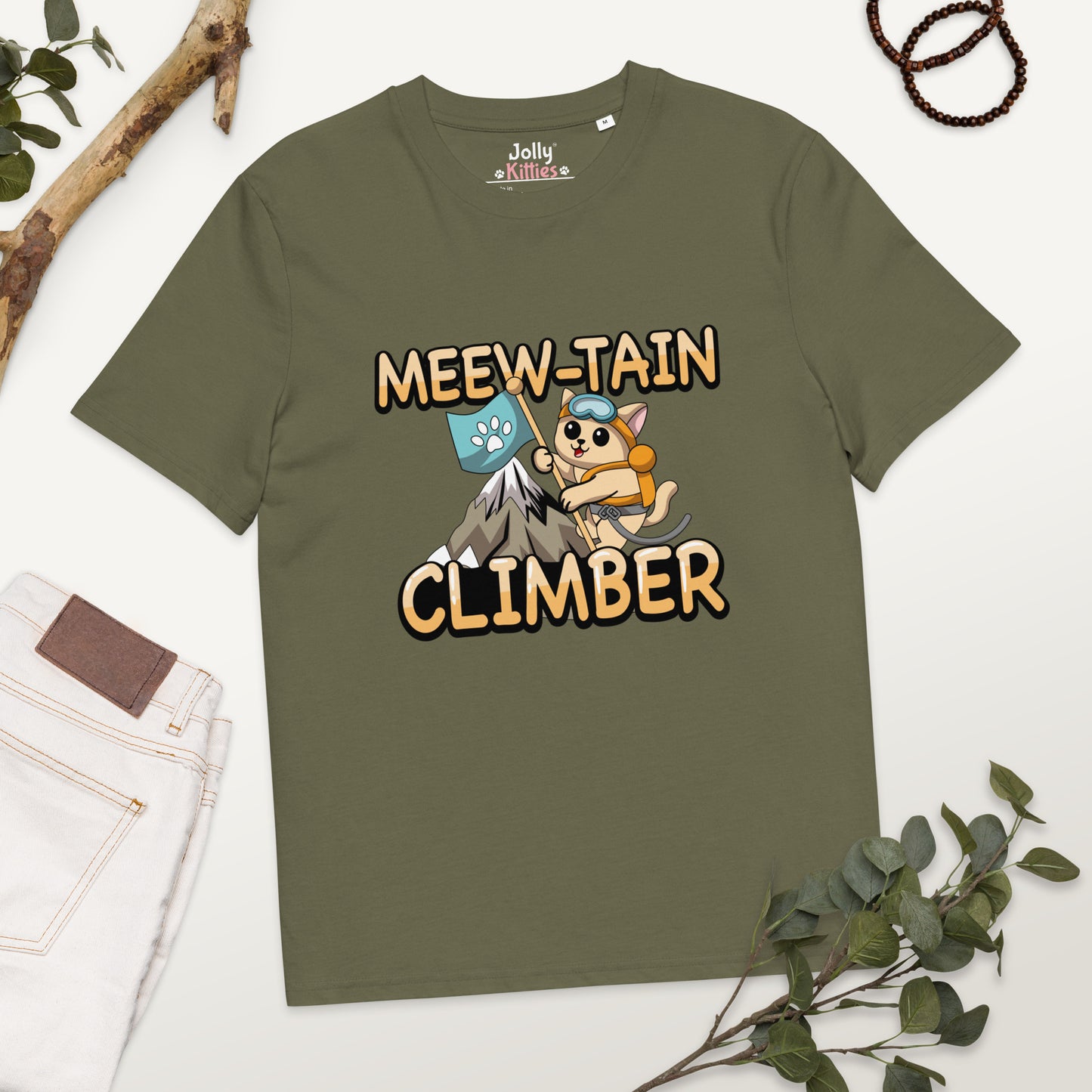 Funny Cat T-Shirt – Meew-tain Climber - JollyKitties