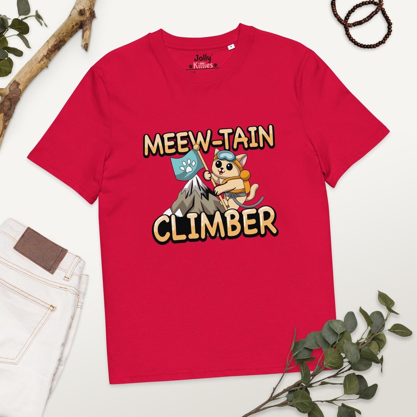 Funny Cat T-Shirt – Meew-tain Climber - JollyKitties