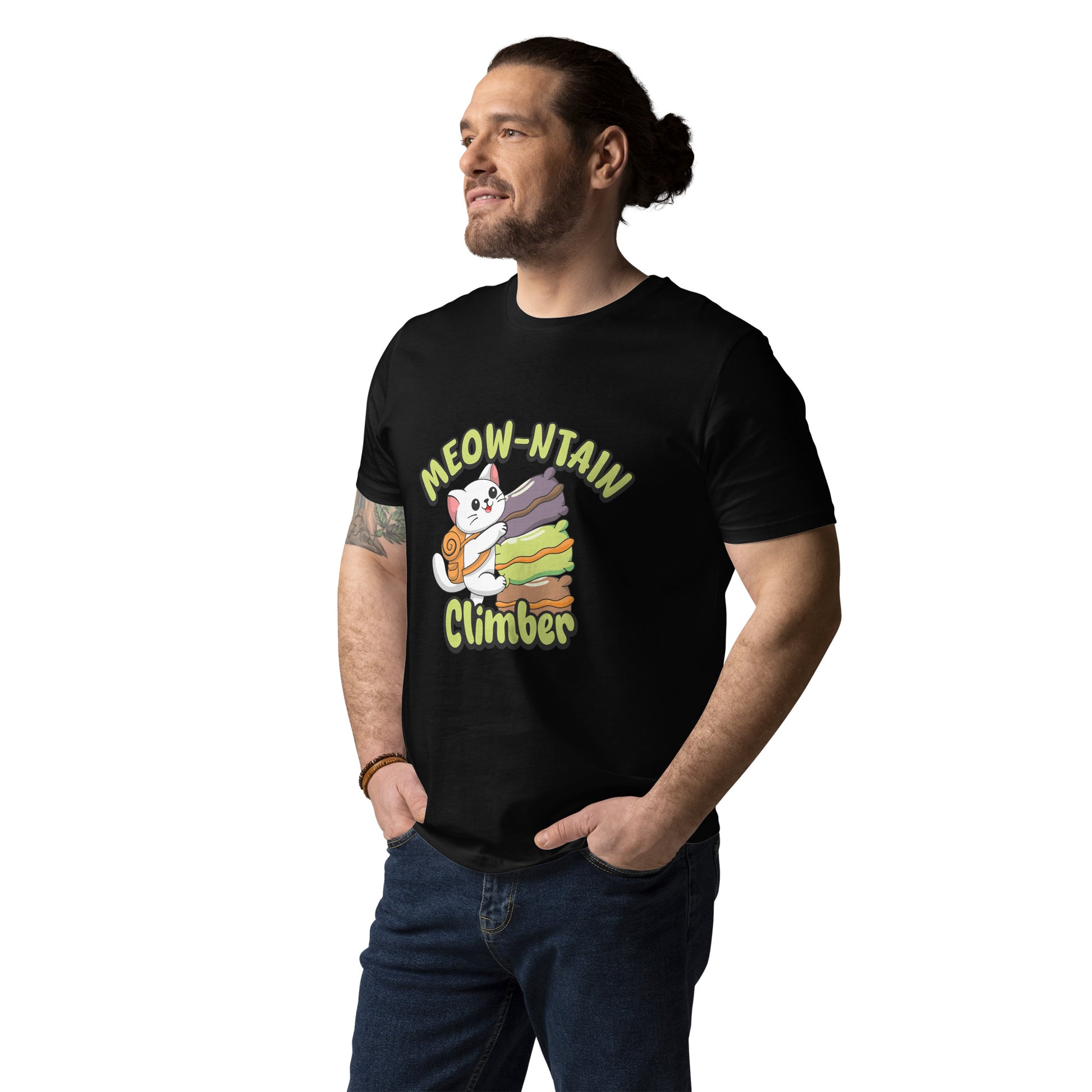 Funny Cat T-Shirt – Meow-ntain Climber - JollyKitties