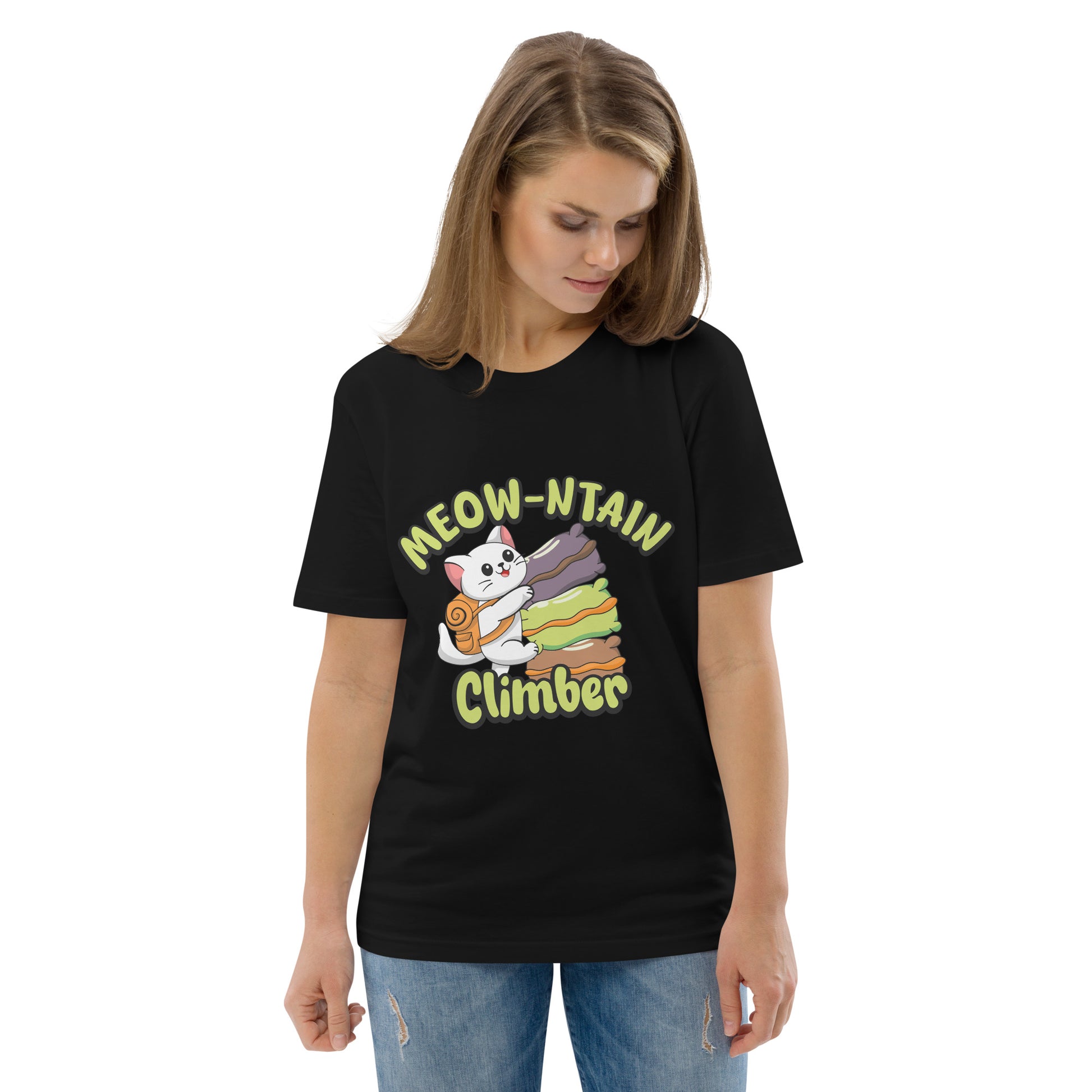Funny Cat T-Shirt – Meow-ntain Climber - JollyKitties