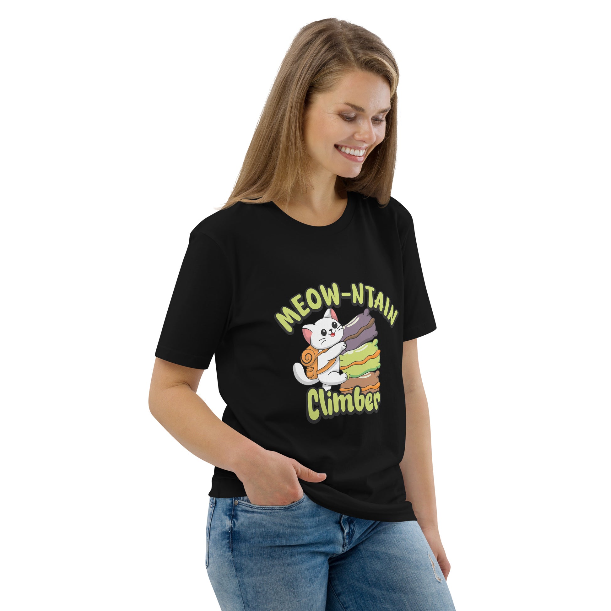 Funny Cat T-Shirt – Meow-ntain Climber - JollyKitties