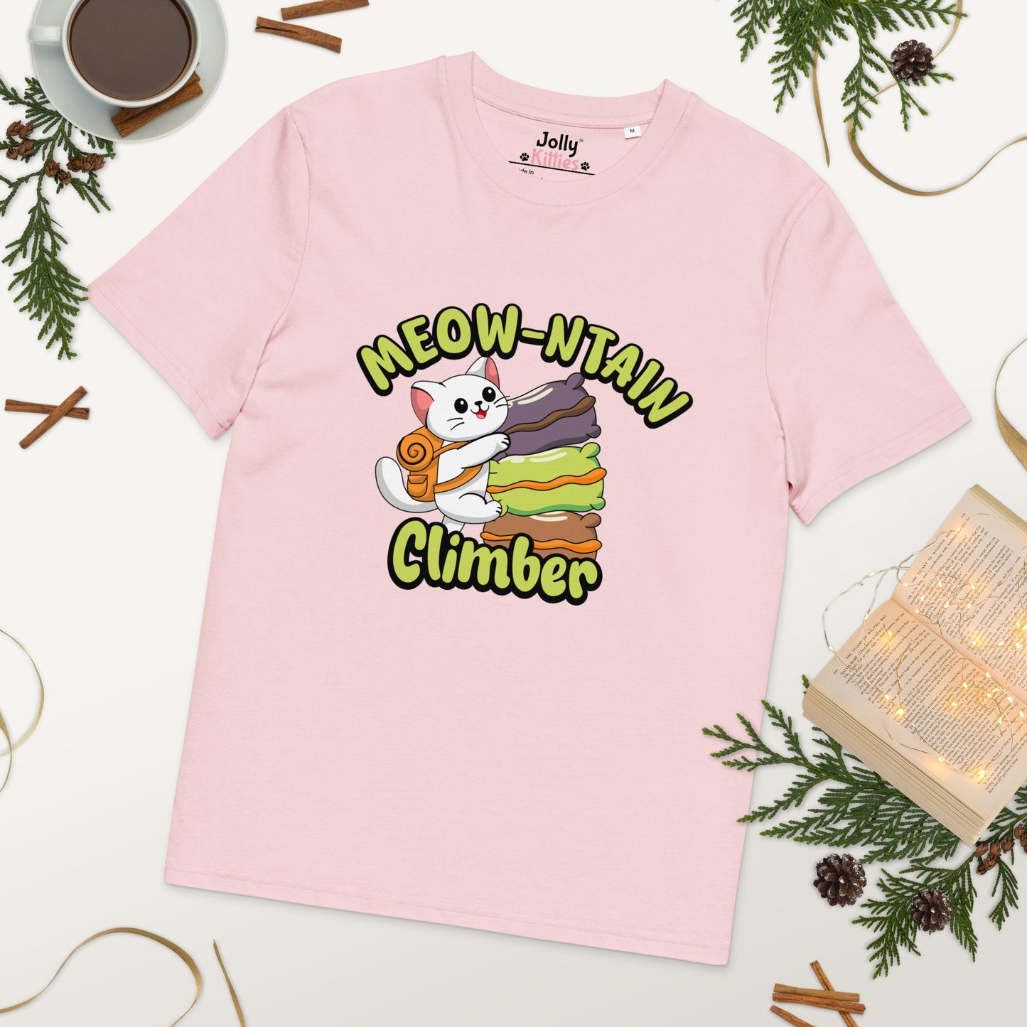 Funny Cat T-Shirt – Meow-ntain Climber - JollyKitties