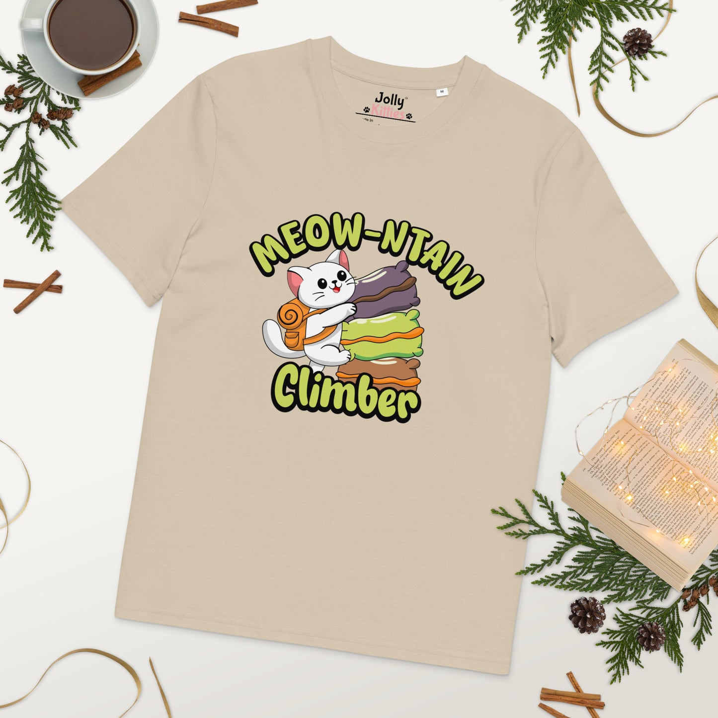 Funny Cat T-Shirt – Meow-ntain Climber - JollyKitties