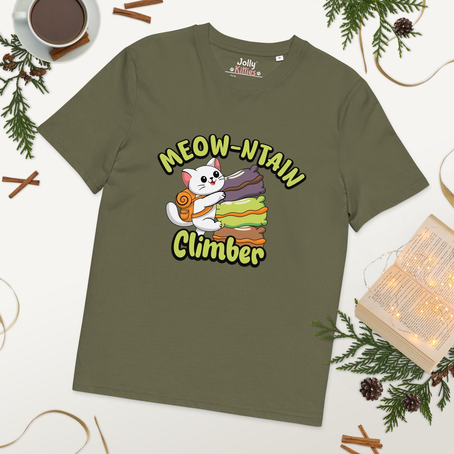 Funny Cat T-Shirt – Meow-ntain Climber - JollyKitties