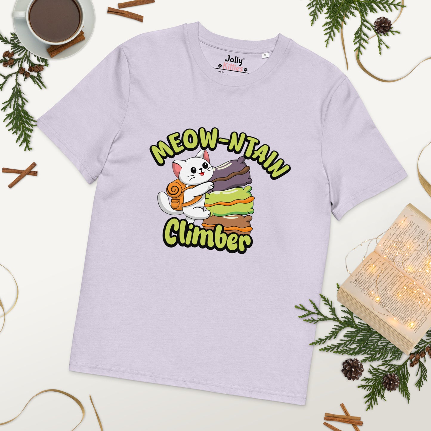 Funny Cat T-Shirt – Meow-ntain Climber - JollyKitties