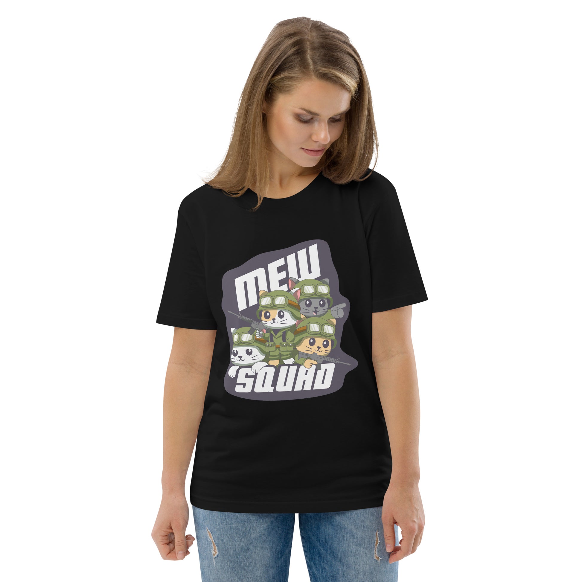 Funny Cat T-Shirt – Mew Squad - JollyKitties