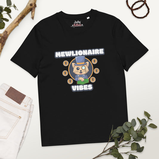 Funny Cat T-Shirt – Mewlionaire Vibes - JollyKitties
