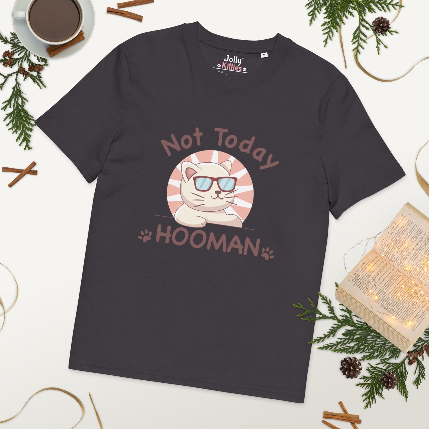 Funny Cat T-Shirt – Not Today Hooman - JollyKitties