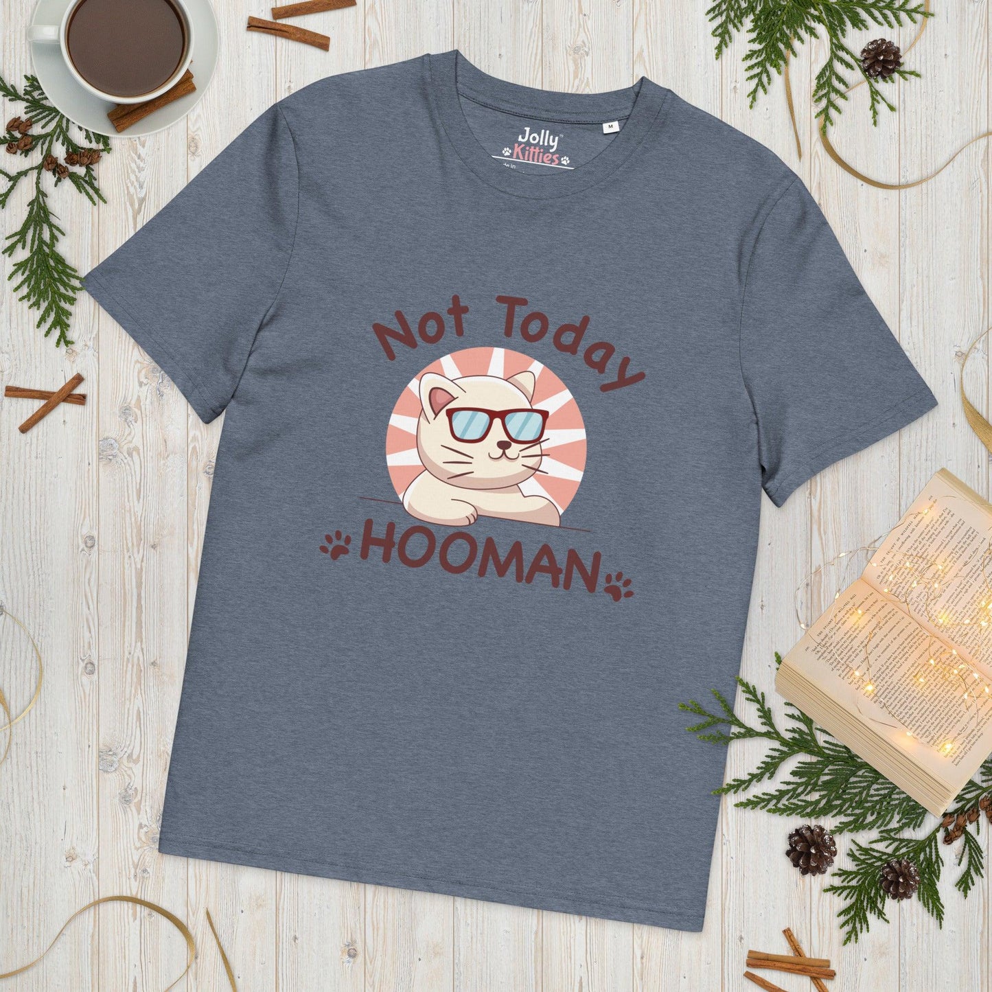 Funny Cat T-Shirt – Not Today Hooman - JollyKitties