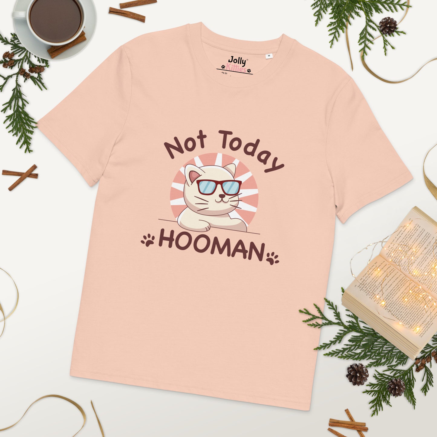 Funny Cat T-Shirt – Not Today Hooman - JollyKitties