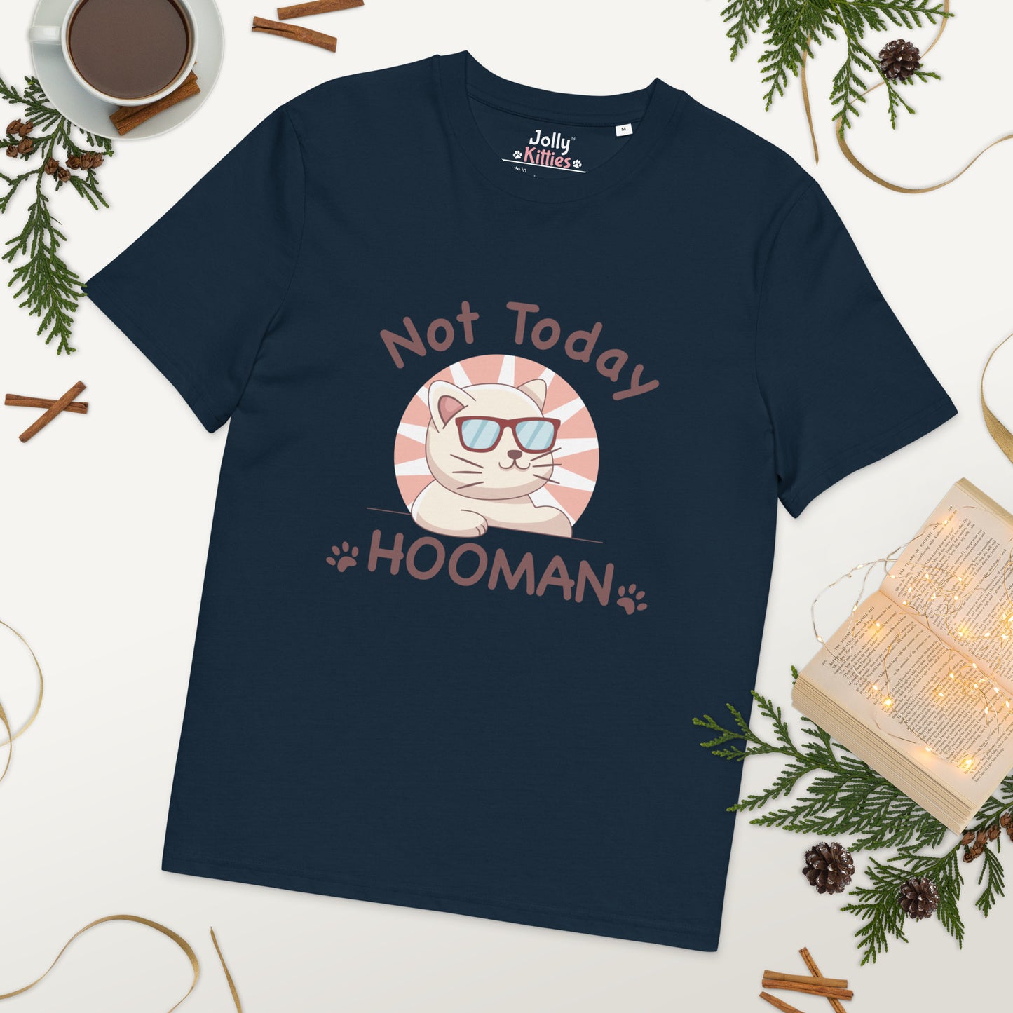 Funny Cat T-Shirt – Not Today Hooman - JollyKitties