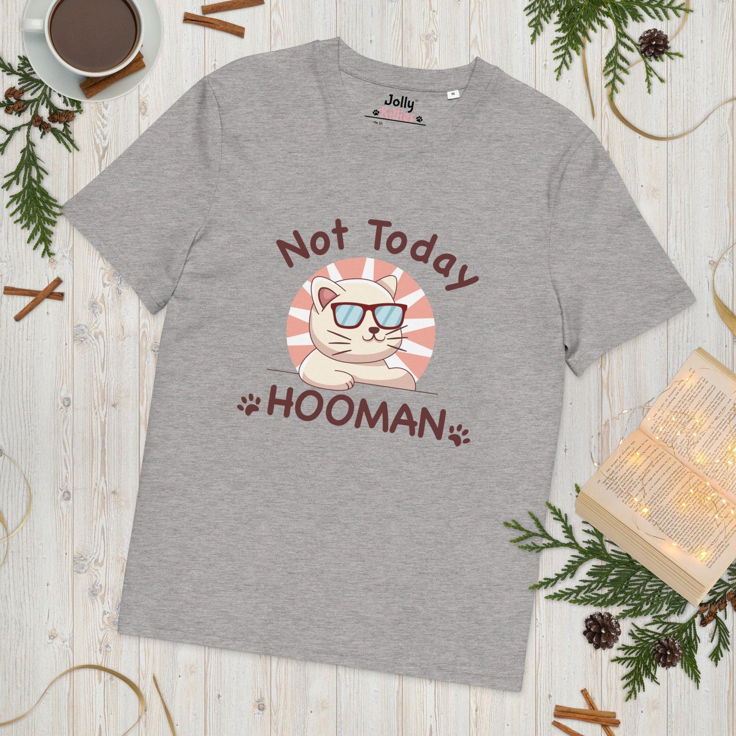Funny Cat T-Shirt – Not Today Hooman - JollyKitties