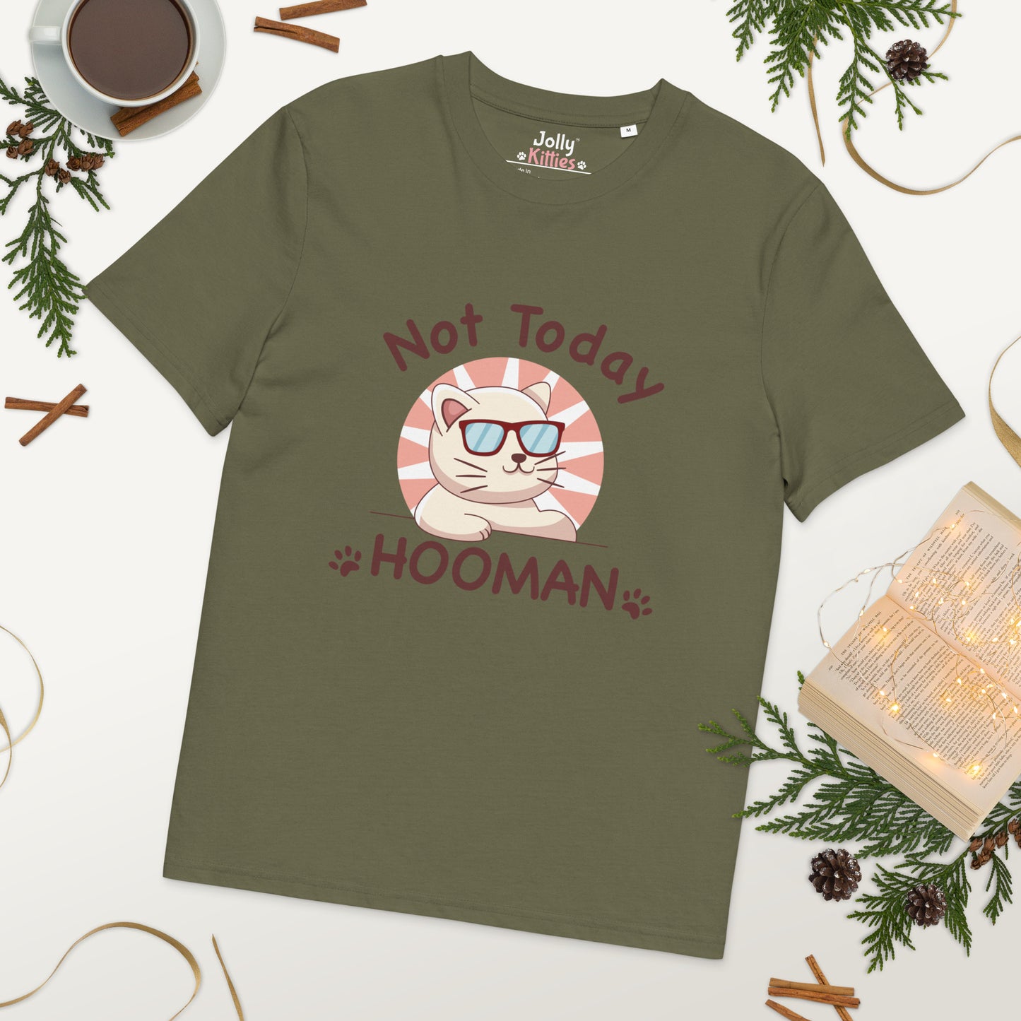 Funny Cat T-Shirt – Not Today Hooman - JollyKitties
