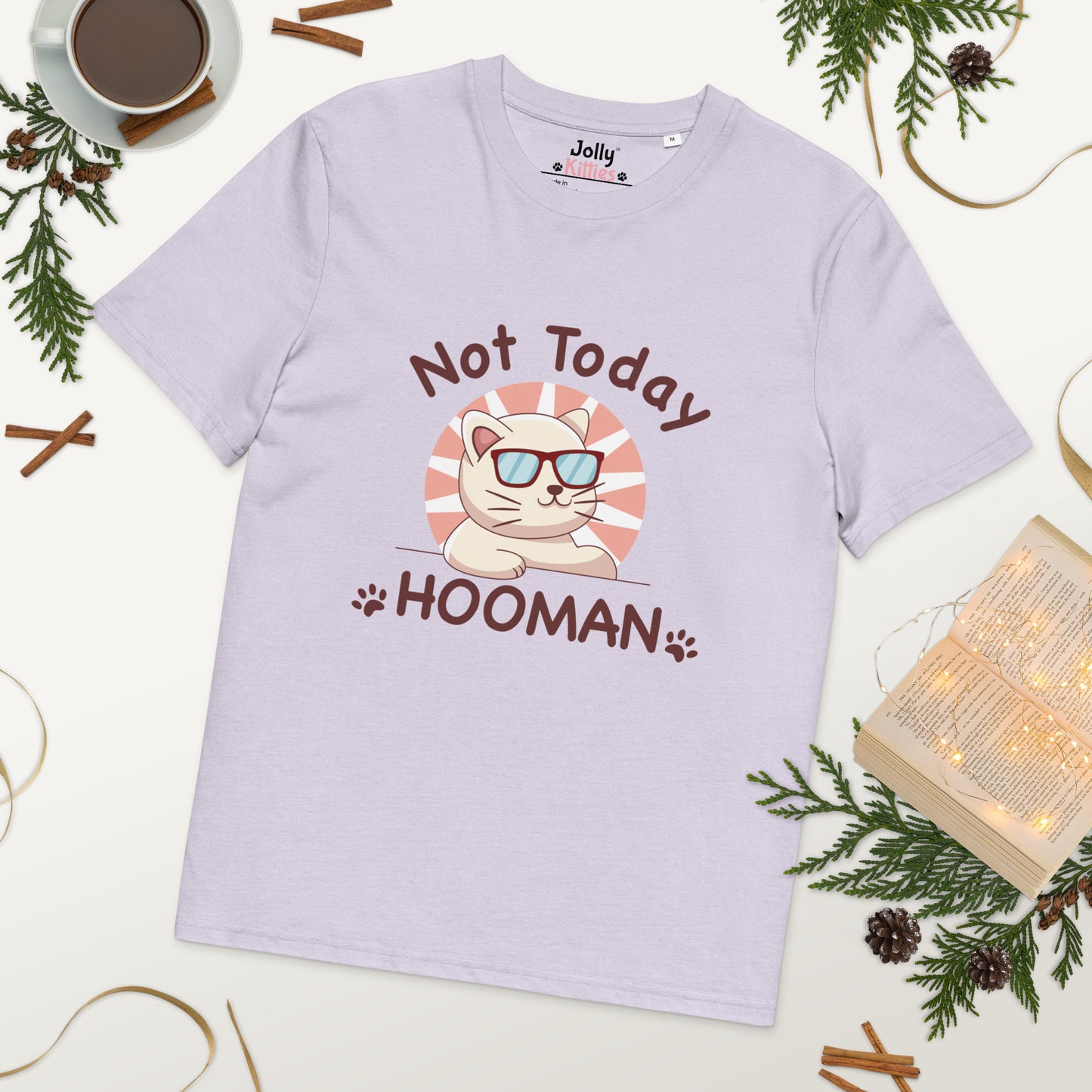 Funny Cat T-Shirt – Not Today Hooman - JollyKitties