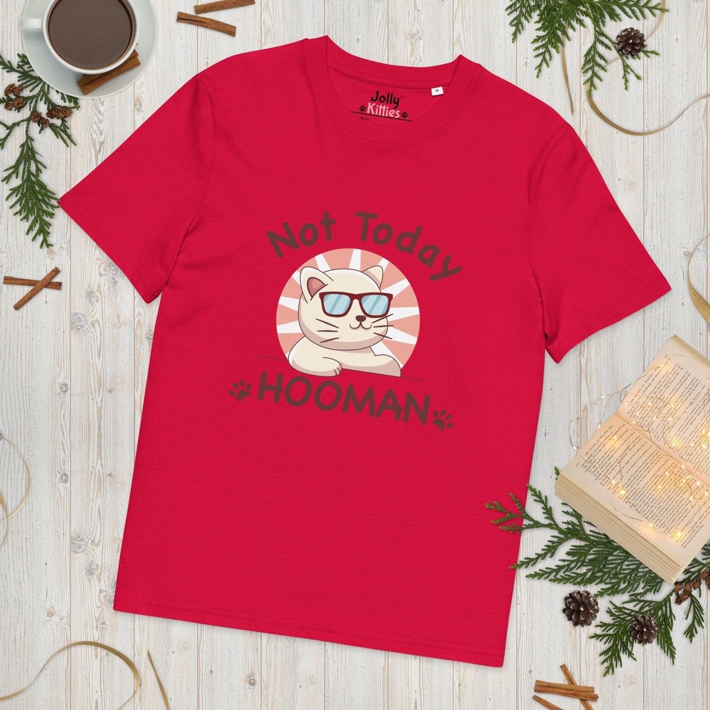 Funny Cat T-Shirt – Not Today Hooman - JollyKitties