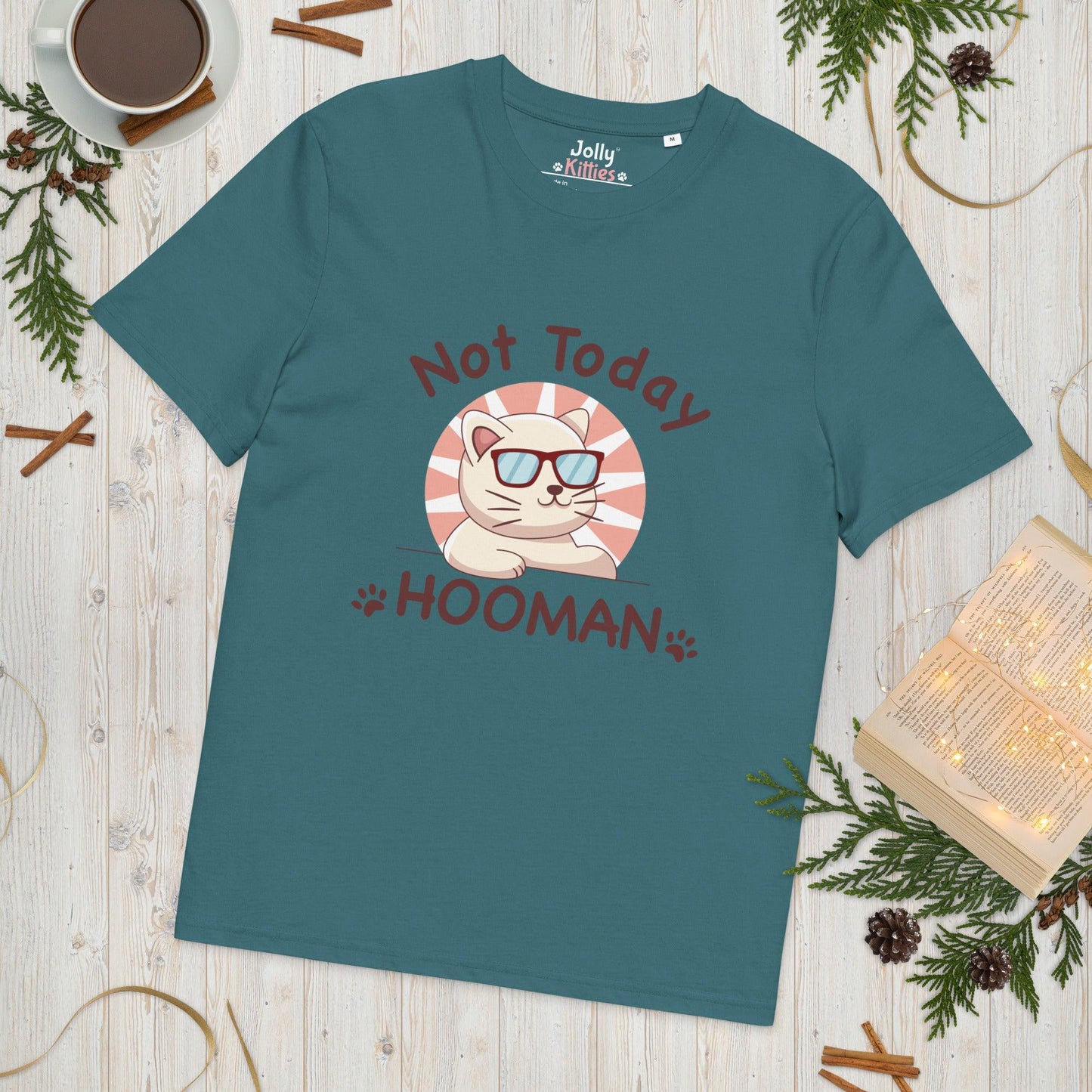 Funny Cat T-Shirt – Not Today Hooman - JollyKitties
