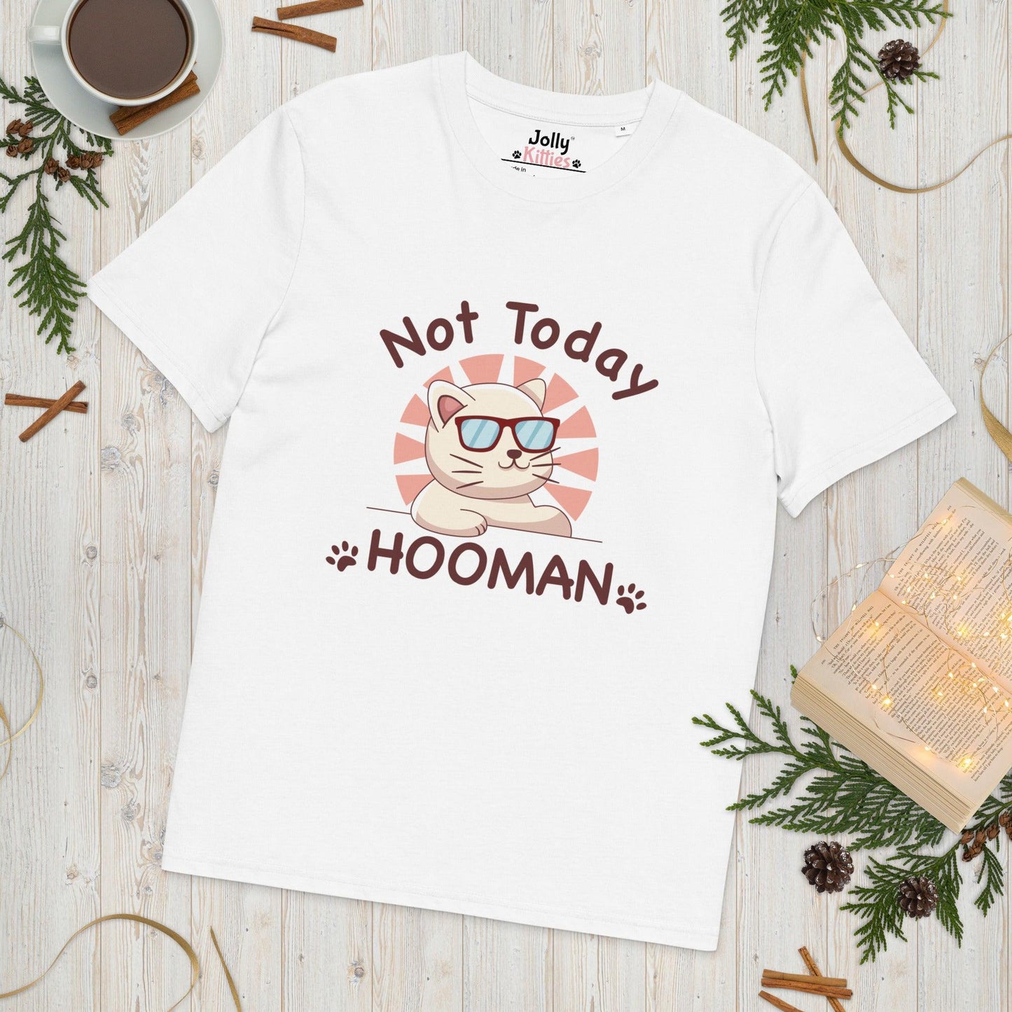 Funny Cat T-Shirt – Not Today Hooman - JollyKitties