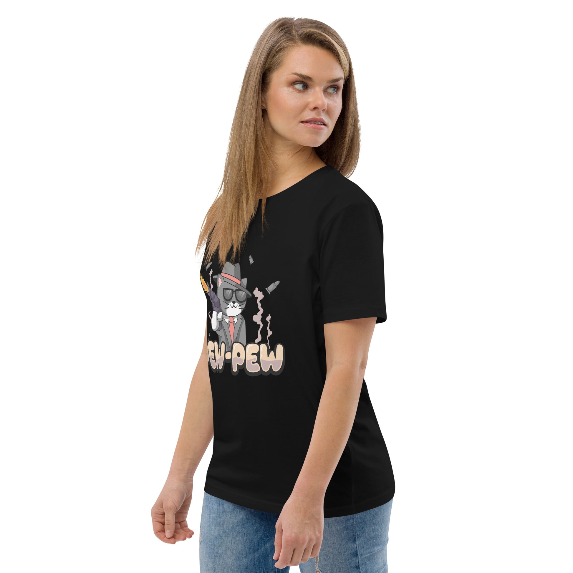 Funny Cat T-Shirt – Pew Pew - JollyKitties