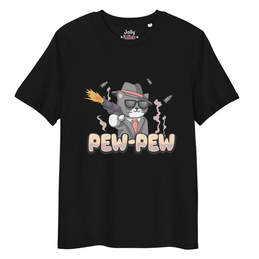 Funny Cat T-Shirt – Pew Pew - JollyKitties