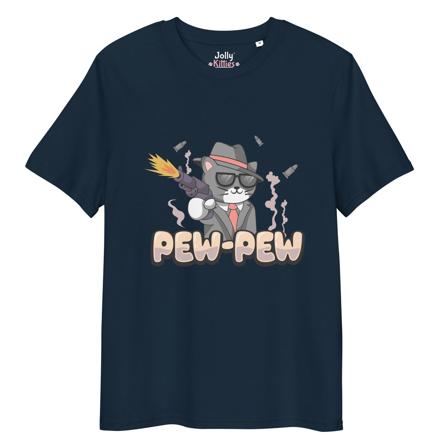 Funny Cat T-Shirt – Pew Pew - JollyKitties