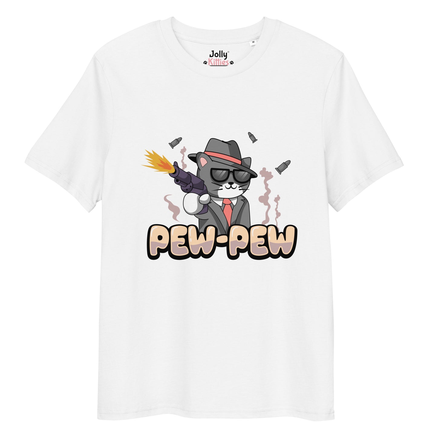 Funny Cat T-Shirt – Pew Pew - JollyKitties