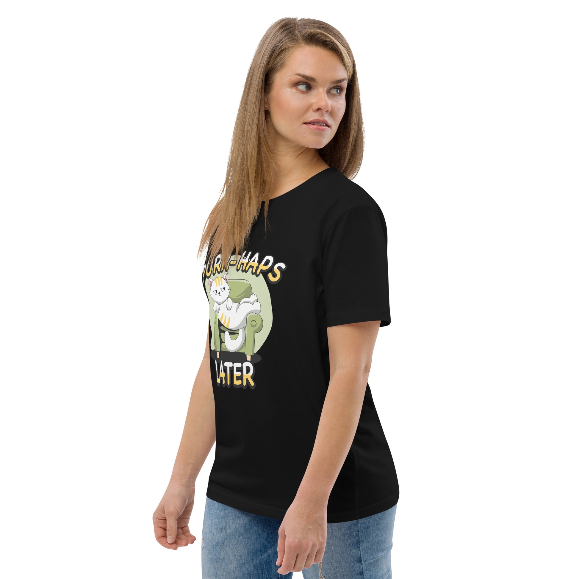 Funny Cat T-Shirt – Purr-haps Later (Couch Potato) - JollyKitties