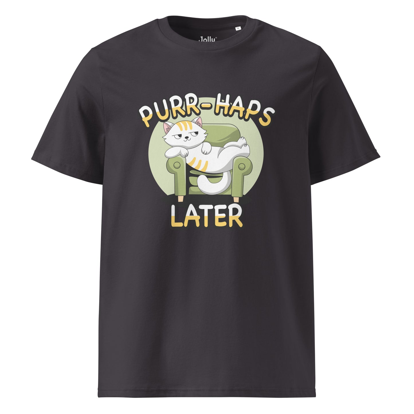 Funny Cat T-Shirt – Purr-haps Later (Couch Potato) - JollyKitties