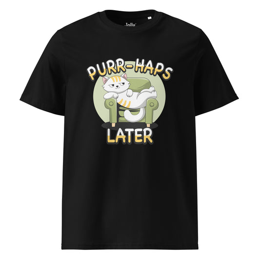 Funny Cat T-Shirt – Purr-haps Later (Couch Potato) - JollyKitties