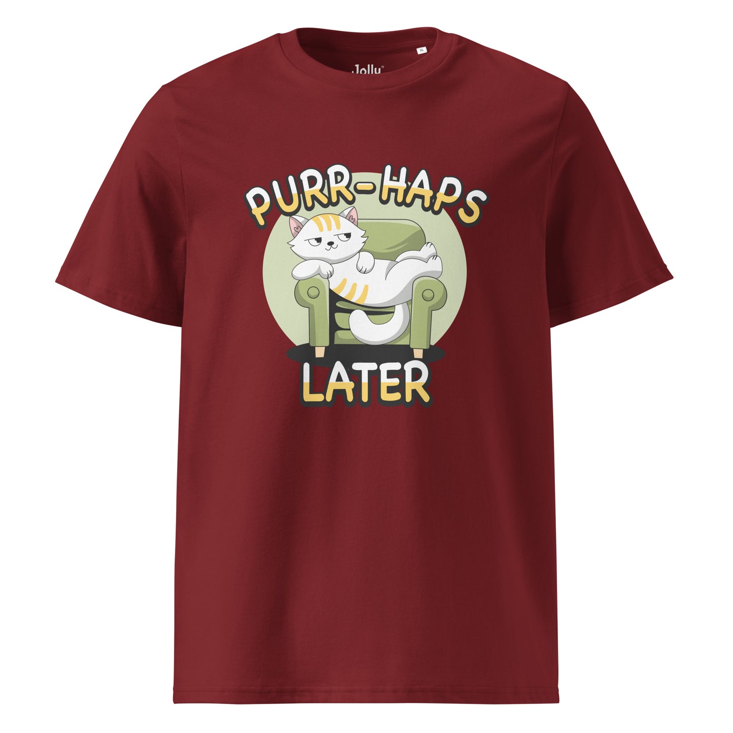 Funny Cat T-Shirt – Purr-haps Later (Couch Potato) - JollyKitties
