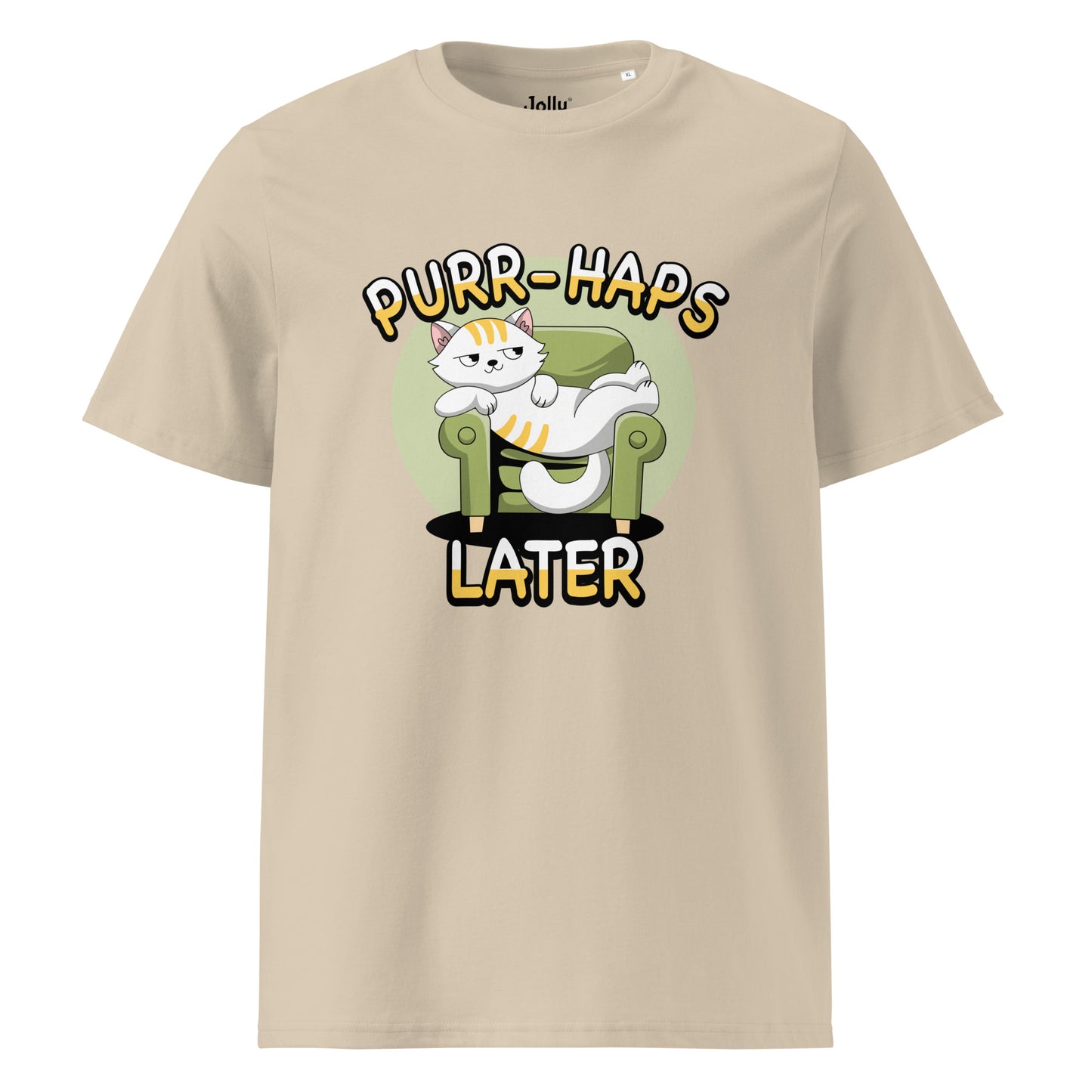 Funny Cat T-Shirt – Purr-haps Later (Couch Potato) - JollyKitties