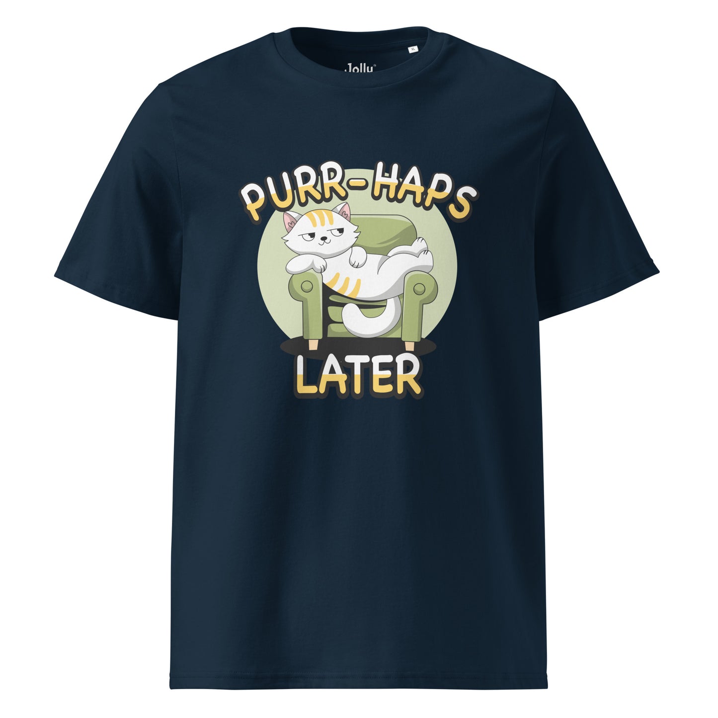 Funny Cat T-Shirt – Purr-haps Later (Couch Potato) - JollyKitties