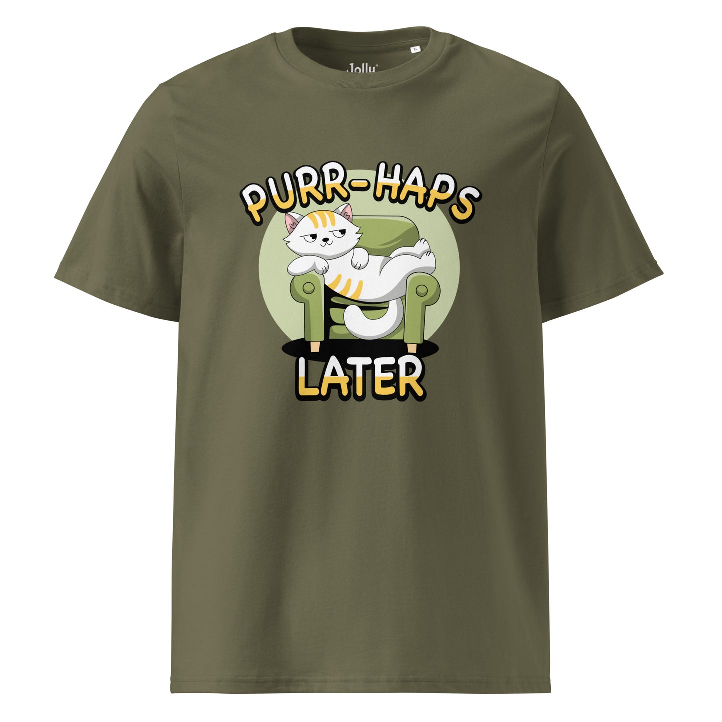 Funny Cat T-Shirt – Purr-haps Later (Couch Potato) - JollyKitties