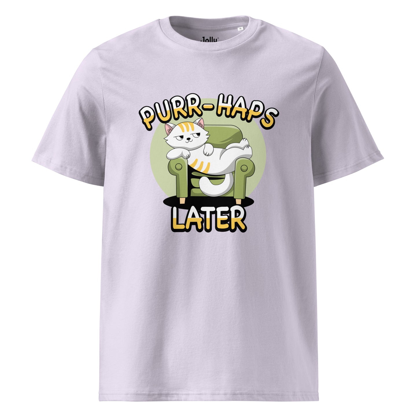 Funny Cat T-Shirt – Purr-haps Later (Couch Potato) - JollyKitties
