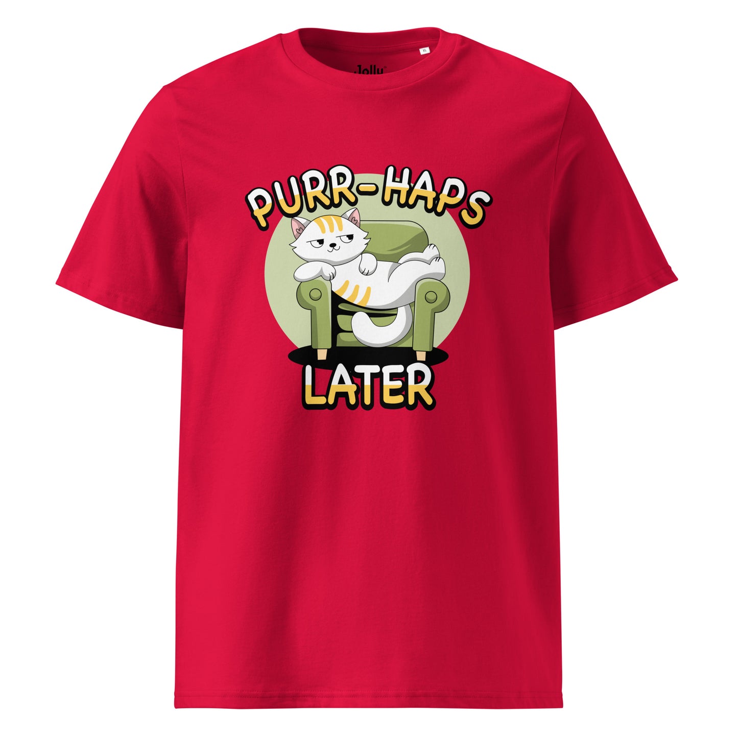 Funny Cat T-Shirt – Purr-haps Later (Couch Potato) - JollyKitties