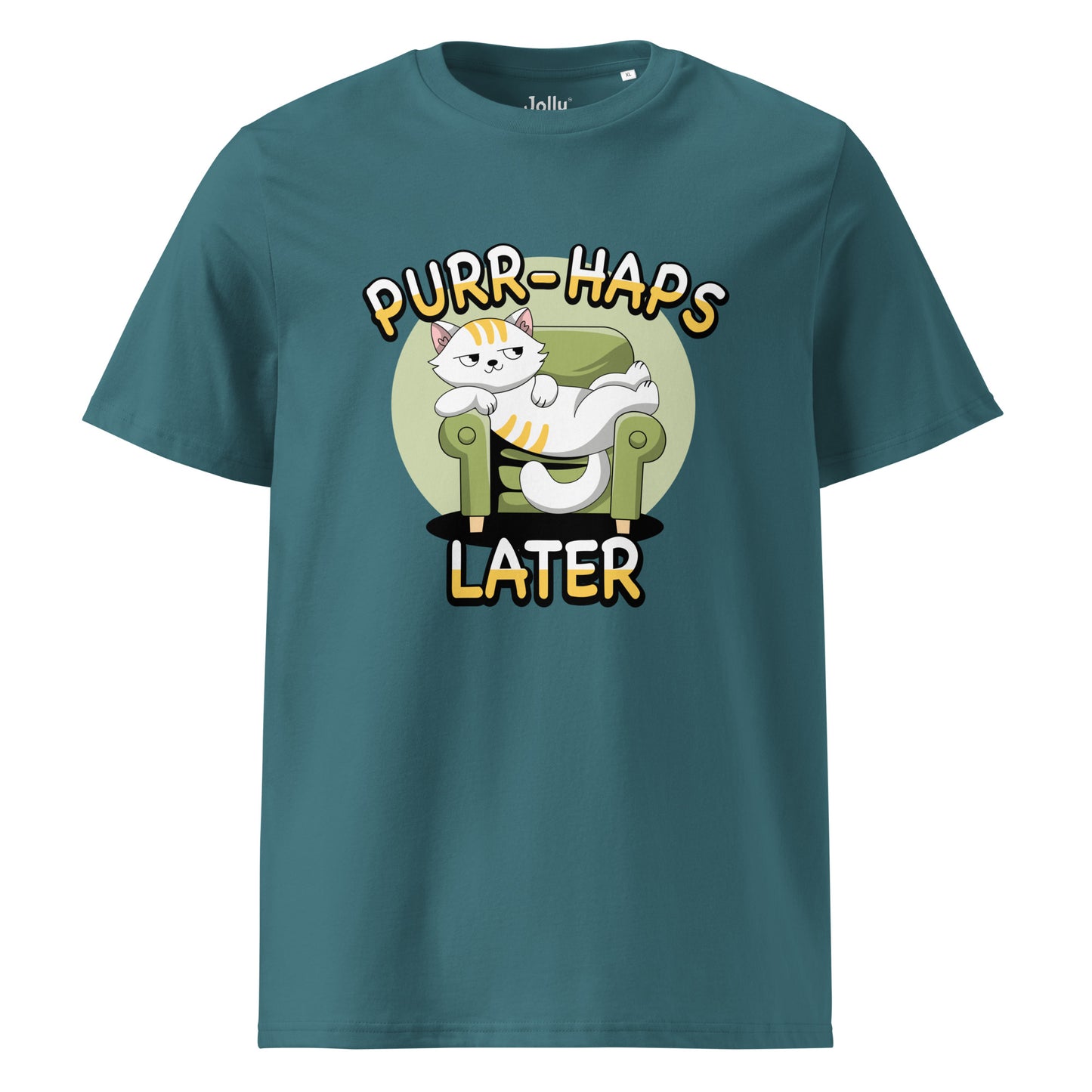Funny Cat T-Shirt – Purr-haps Later (Couch Potato) - JollyKitties