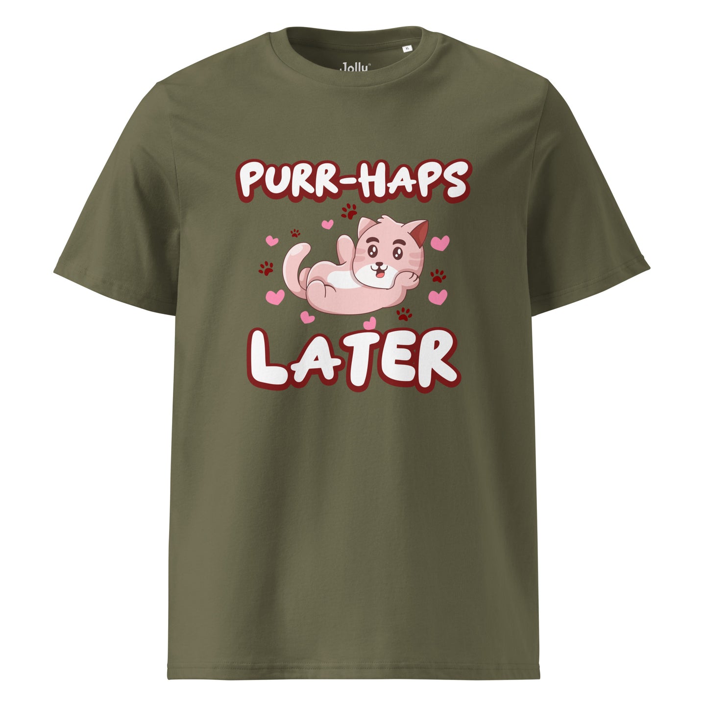 Funny Cat T-Shirt – Purr-haps Later - JollyKitties