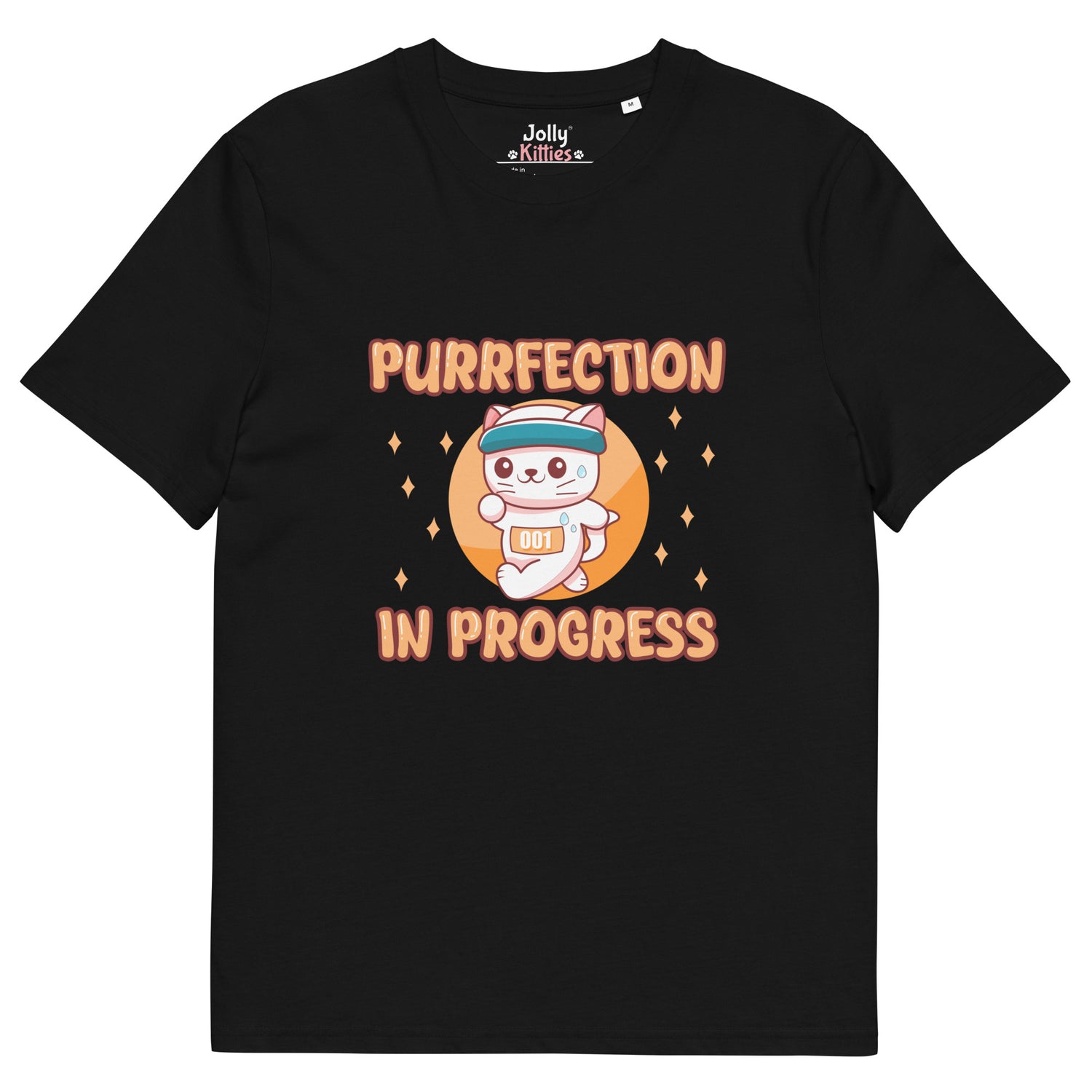 Funny Cat T-Shirt – Purrfection in Progress (Marathon Edition) - JollyKitties