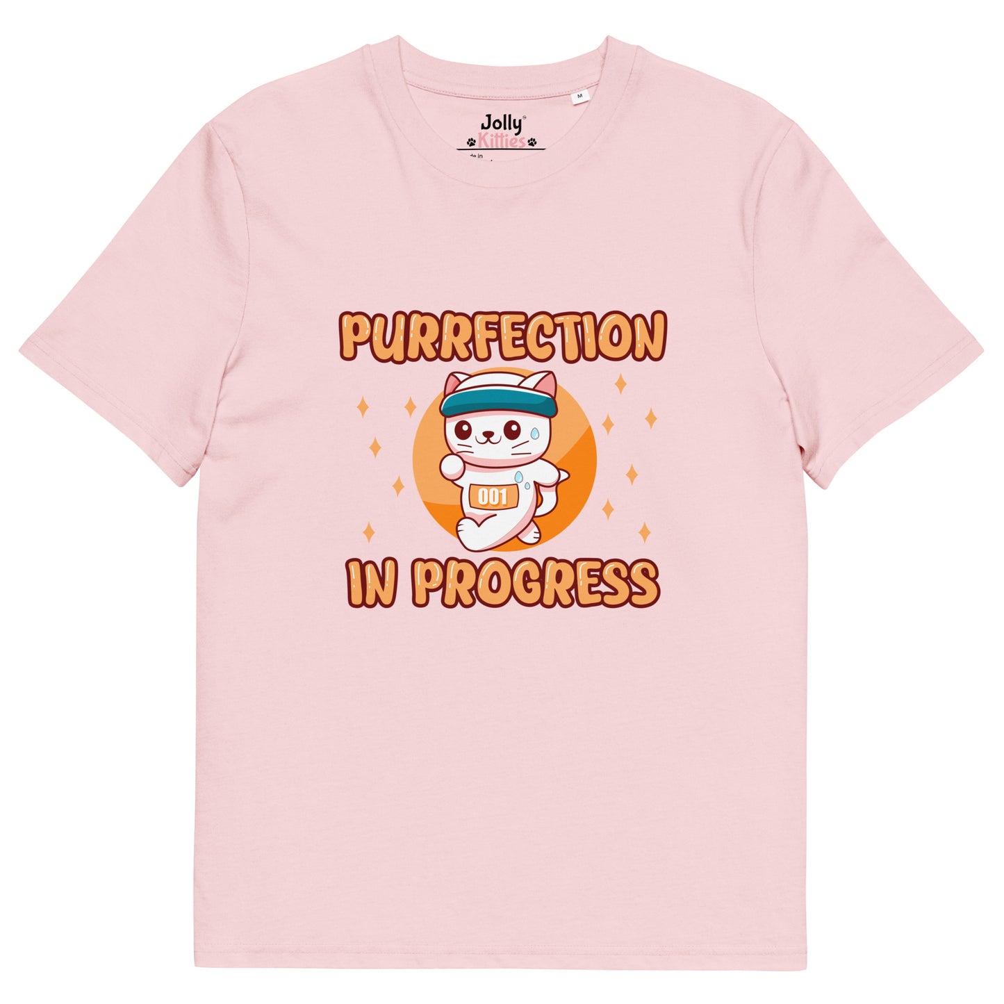 Funny Cat T-Shirt – Purrfection in Progress (Marathon Edition) - JollyKitties