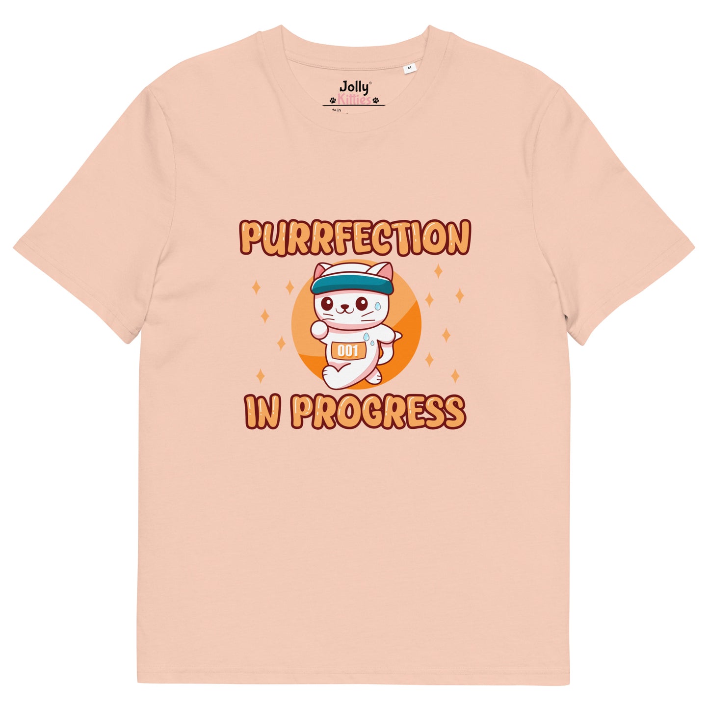 Funny Cat T-Shirt – Purrfection in Progress (Marathon Edition) - JollyKitties