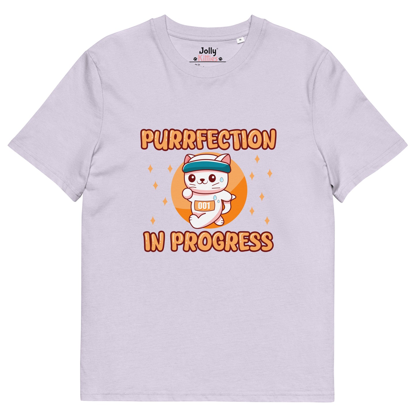 Funny Cat T-Shirt – Purrfection in Progress (Marathon Edition) - JollyKitties