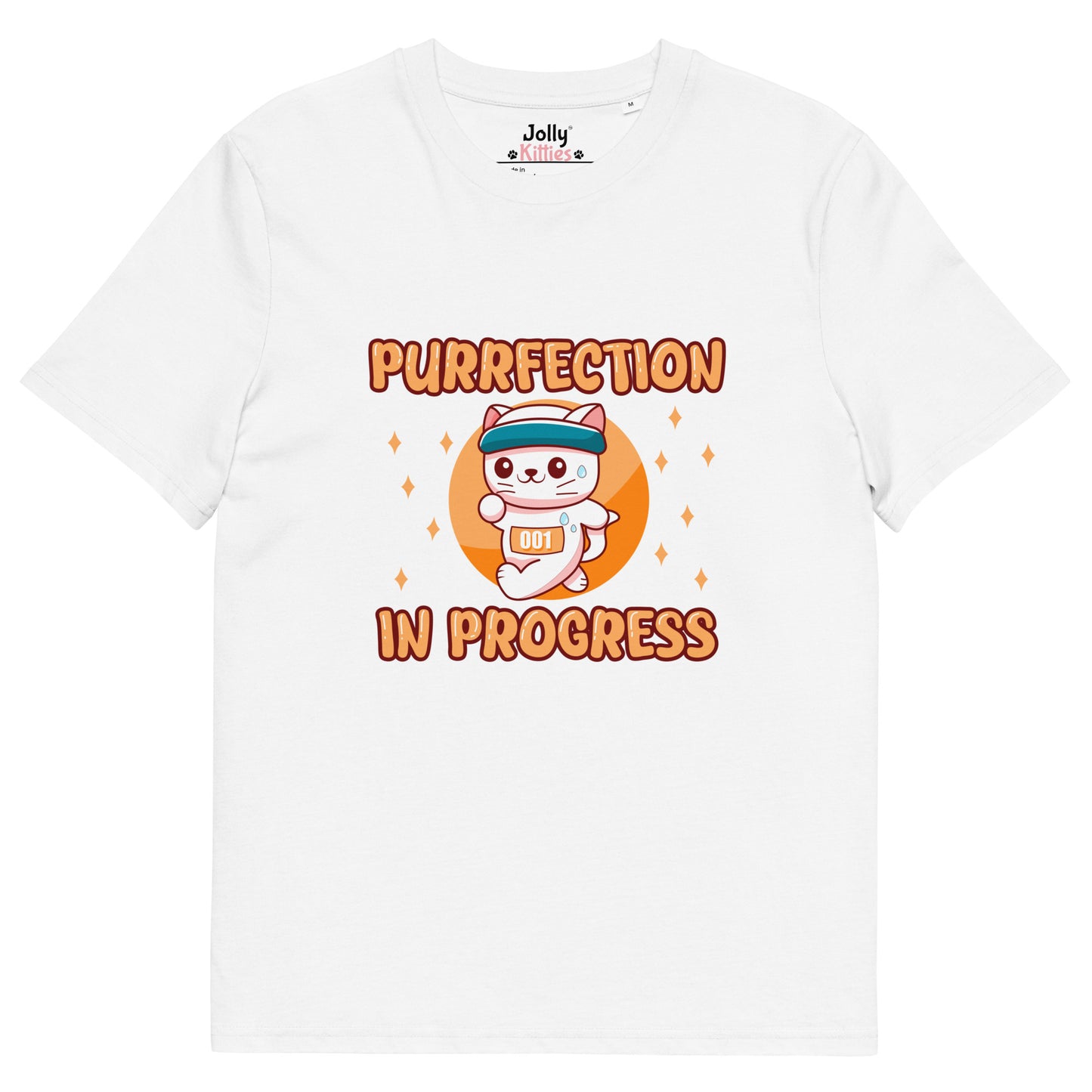 Funny Cat T-Shirt – Purrfection in Progress (Marathon Edition) - JollyKitties